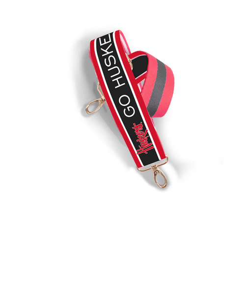 GO HUSKERS LICENSED SHOULDER STRAP