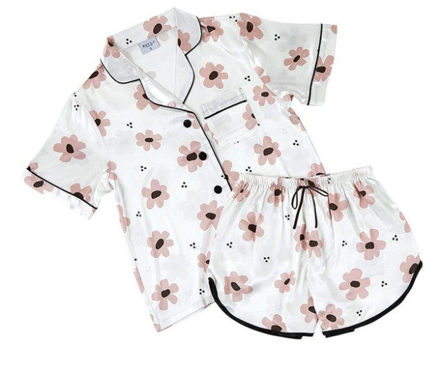 SATIN SHORT PJ SET