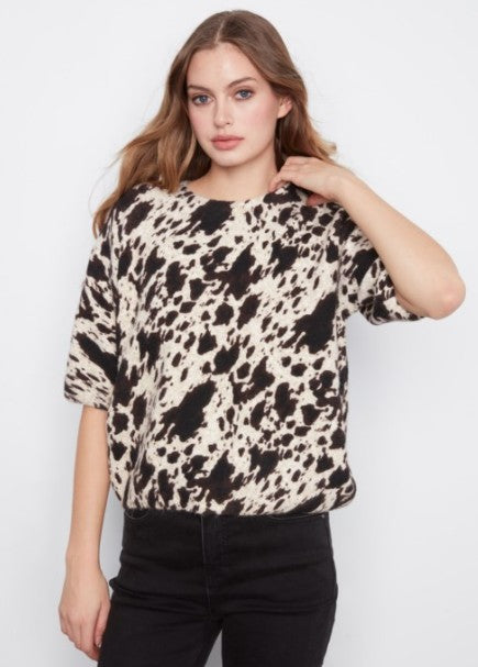 ELBOW SLEEVE BALLOON SWEATER