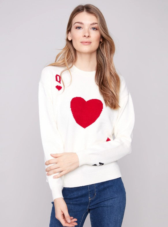 QUEEN OF HEARTS SWEATER