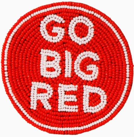 BEADED GAME DAY BUTTON