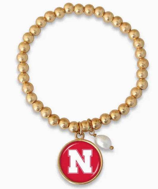 HUSKER GOLD BEAD DIANA BRACLET