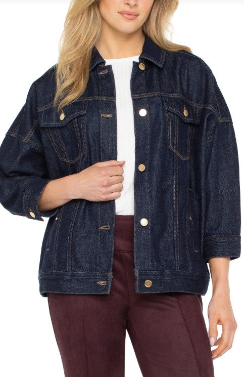 DROP SHOULDER JEAN JACKET