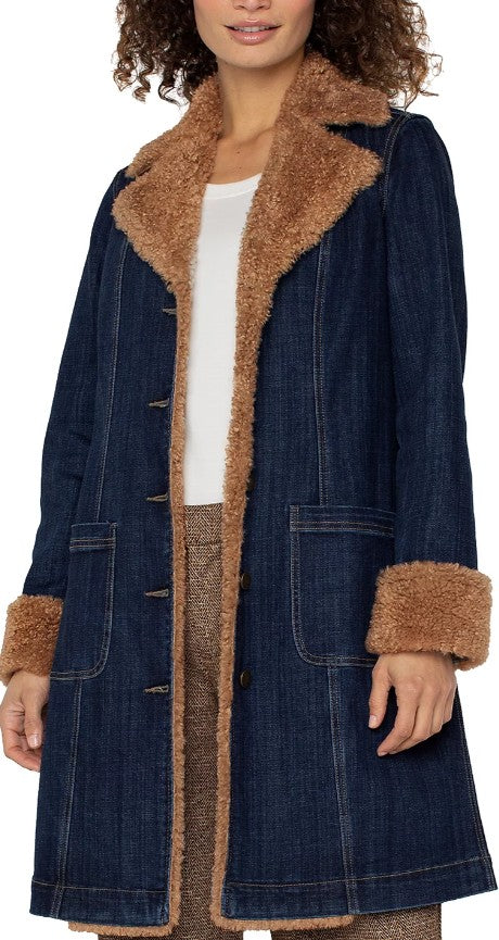 SHERPA TRIMMED NOTCH COLLAR JACKET LM1C05CHF