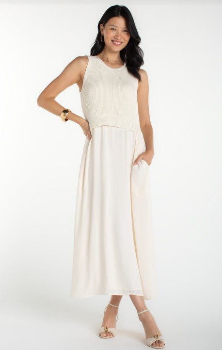 TIE BACK SWEATER DRESS