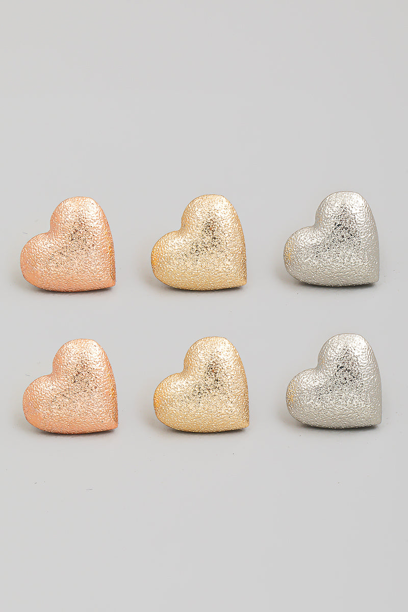 M311052 SAND HEART EARRINGS