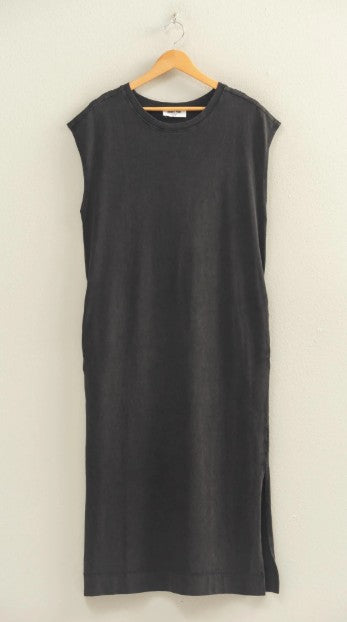 MINERAL WASH MIDI DRESS