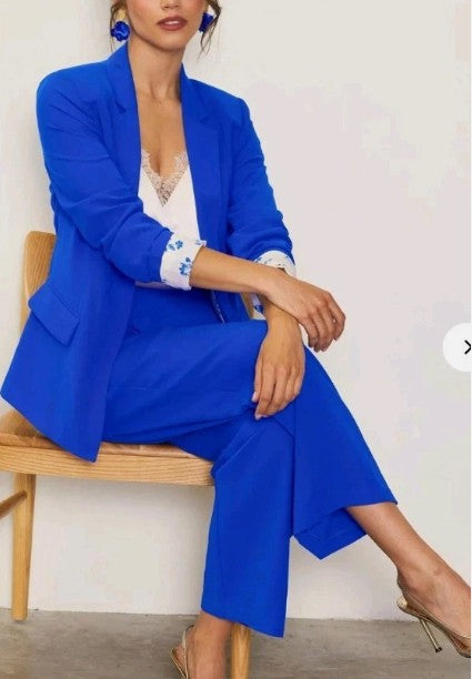 ELECTRIC BLUE DRESS PANTS