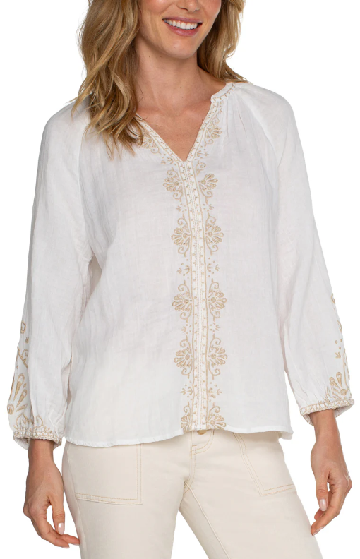 LONGSLEEVE EMBROIDERED TOP
