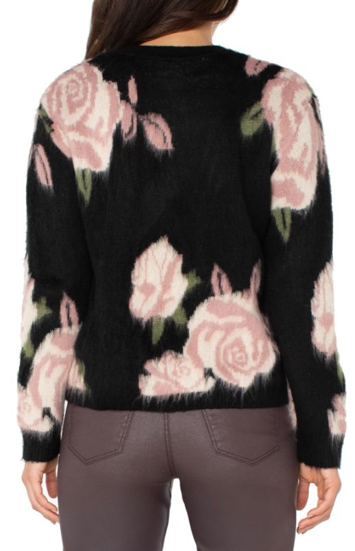 CREW NECK DROP SHOULDER SWEATER