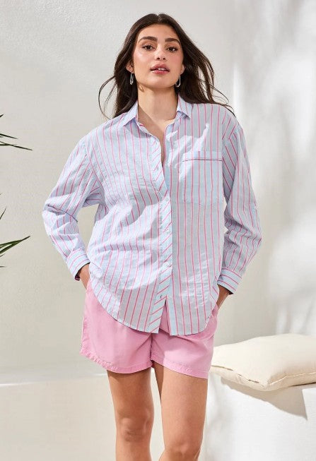 POPLIN STRIPE SHIRT