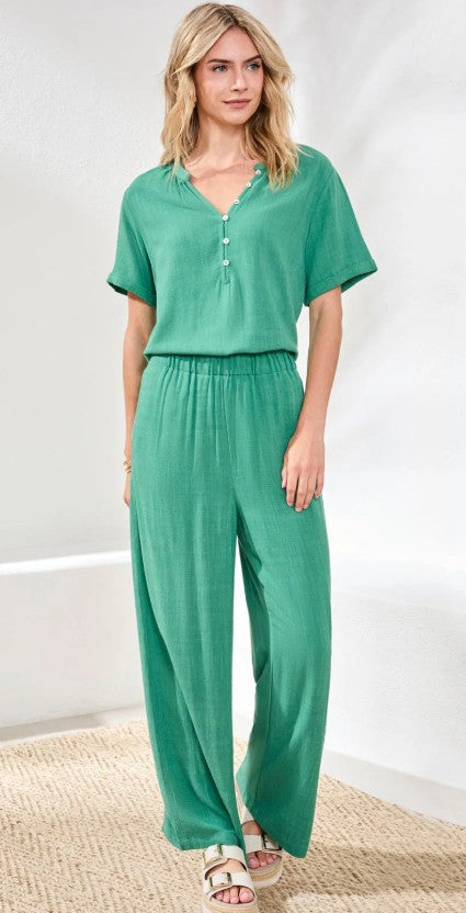 FLOWY LINEN PANT GRASS