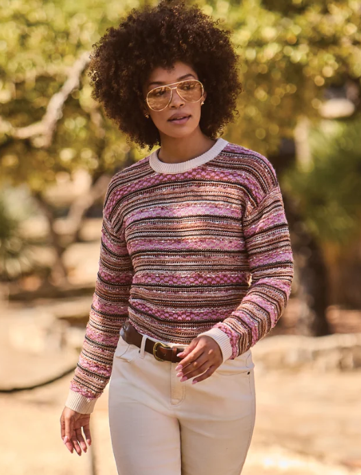 YARN DYE STRIPE SWEATER 6303O