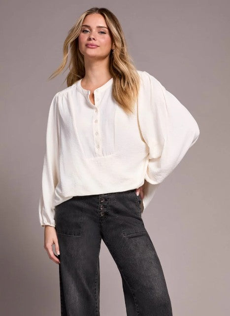 FOLDED HEM BLOUSE