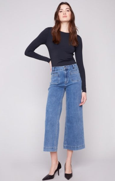 PATCH POCKET STRETCH FLARE