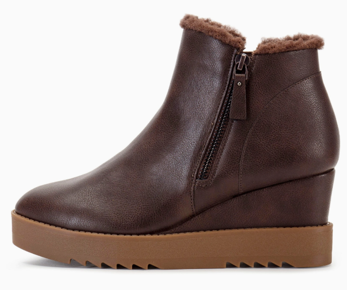 ANALIA WEDGE BOOT CHOCOLATE