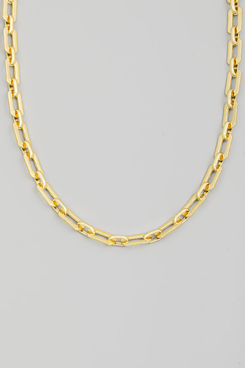 OVAL CHAIN LINK NECKLACE