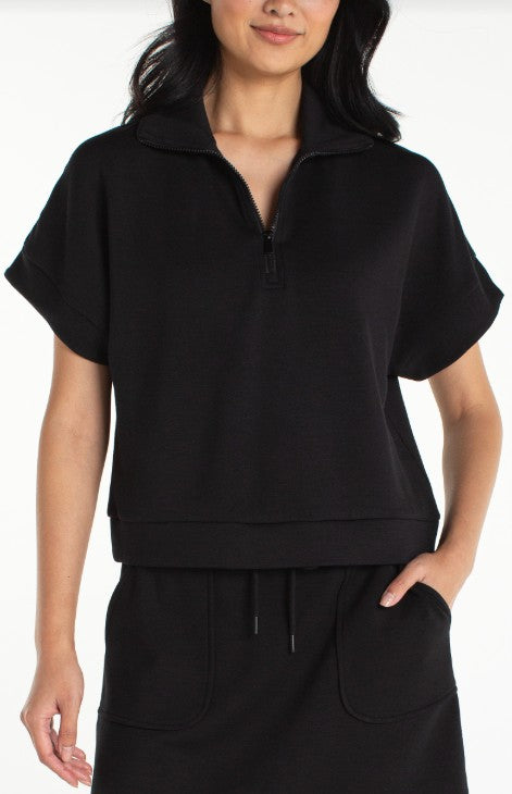 HALF ZIP POPOVER TOP