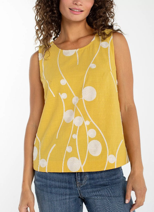 BUTTON BACK YELLOW/CRM TOP