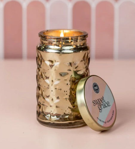 SWEET GRACE 4.1 OZ GOLD JAR CANDLE