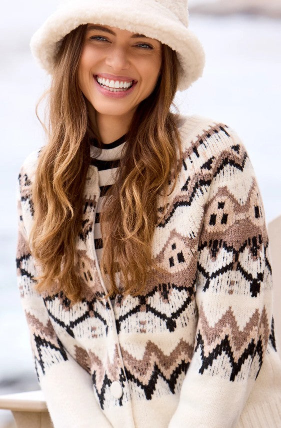 FAIR ISLE CARDIGAN SWEATER