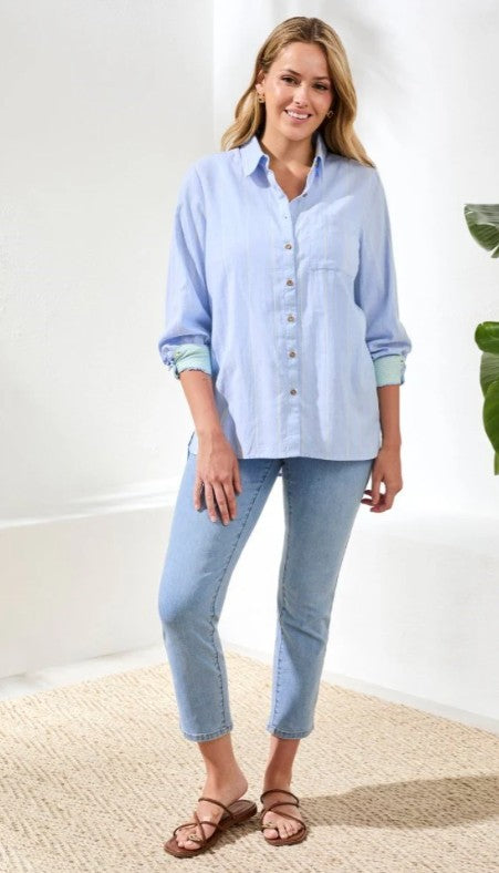 YARN DYE STRIPE SHIRT