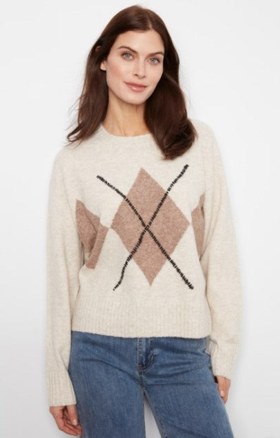 ARGYLE CREW NECK SWEATER C2048