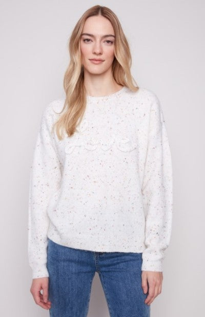 FLEX YARN BRAIDED LOVE SWEATER