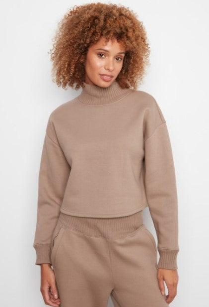 FRENCH TERRY MOCK NECK C1473