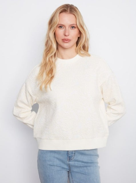 FLORAL CREW NECK C1463