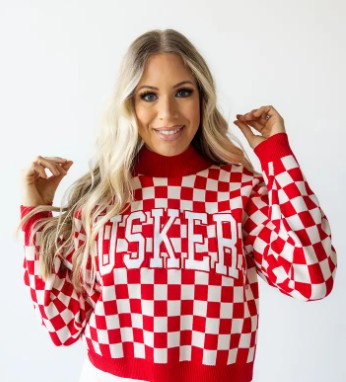 NE CHECKERBOARD SWEATER