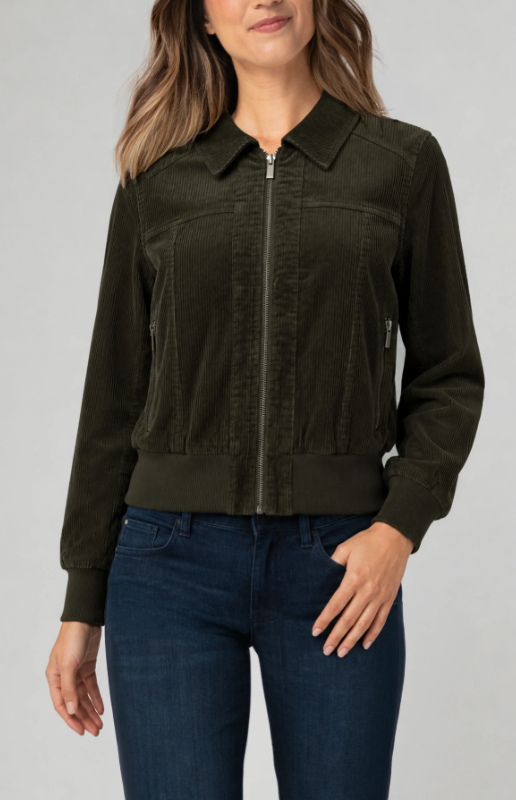 CORDUROY BOMBER HUNTER GREEN
