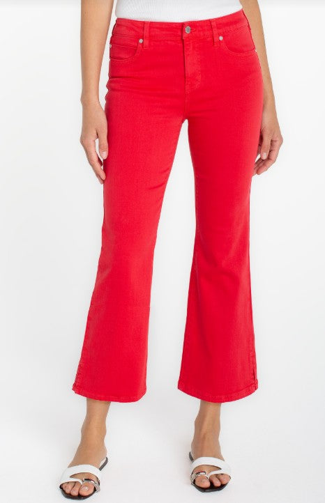 HANNAH CROPPED FLAIR CHERRY