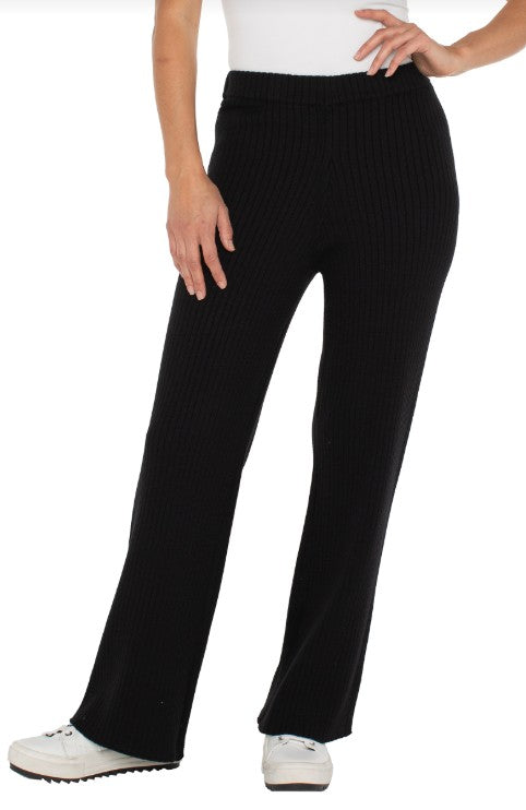 PULL ON WIDE LEG SWEATER PANT