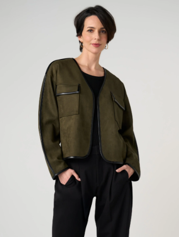 RELAXED OPEN FRONT JACKET LM1D69GL04