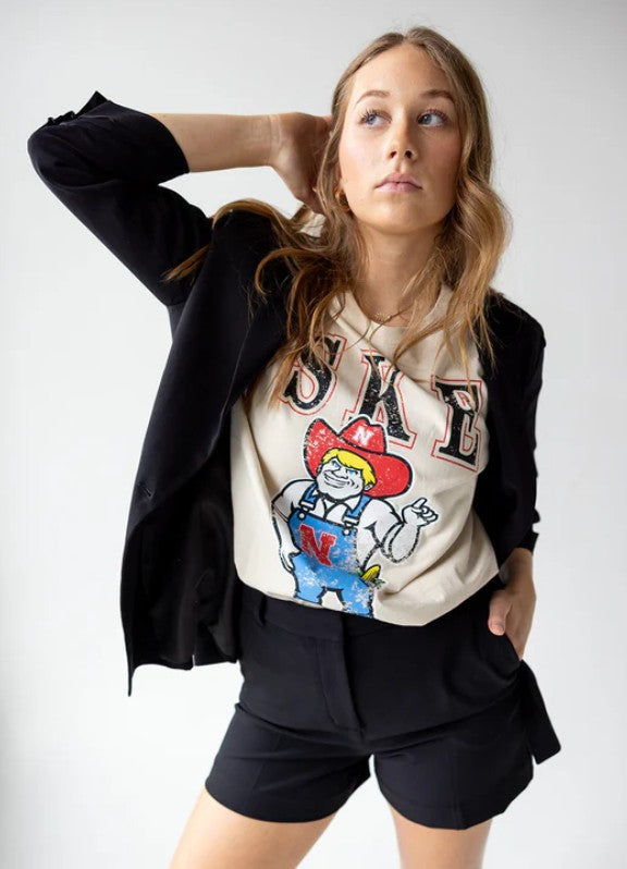 NE SOUTH SPLIT OVER SIZE TEE