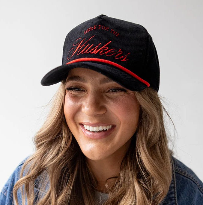 HERE FOR THE HUSKERS HAT