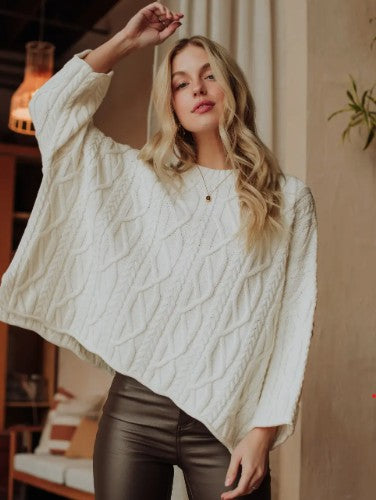 IVORY CABLE KNIT