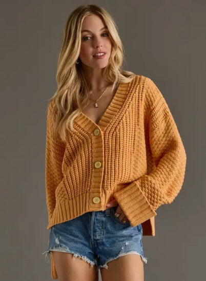 ORANGE CROPPED CARDI