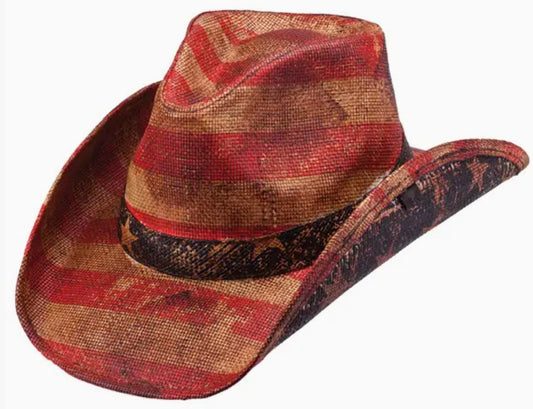 PATRIOT STRAW DRIFTER HAT