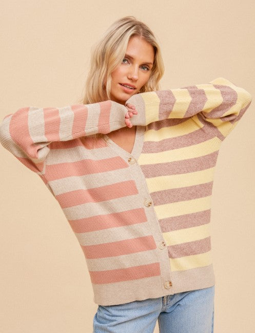 STRIPED CARDIGAN