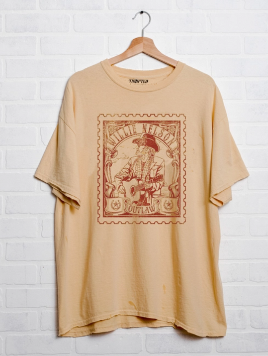 WILLIE NELSON STAMP VINTGE TEE