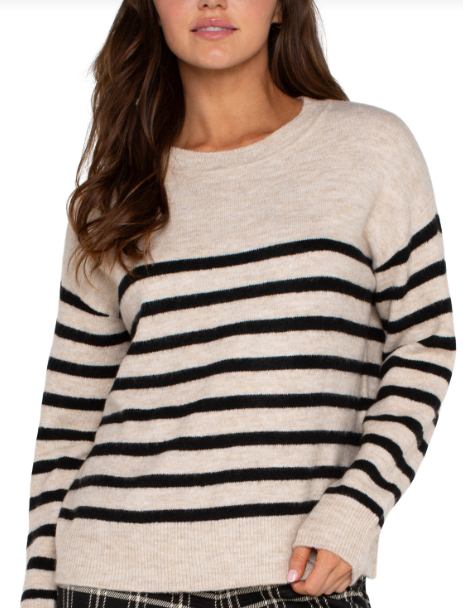 L/S STRIPED SWEATER