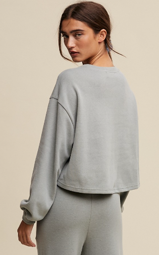 KNIT SWEAT TOP