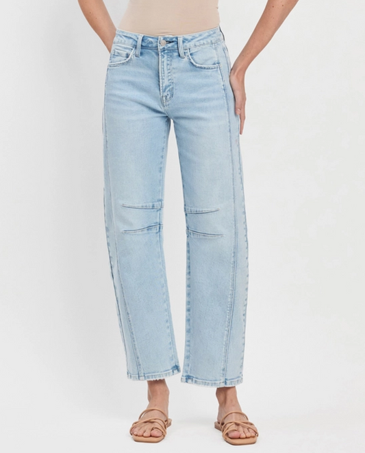 HIGH RISE BARREL JEAN