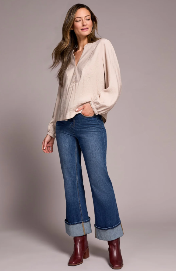 NOTCHED NECK BLOUSE