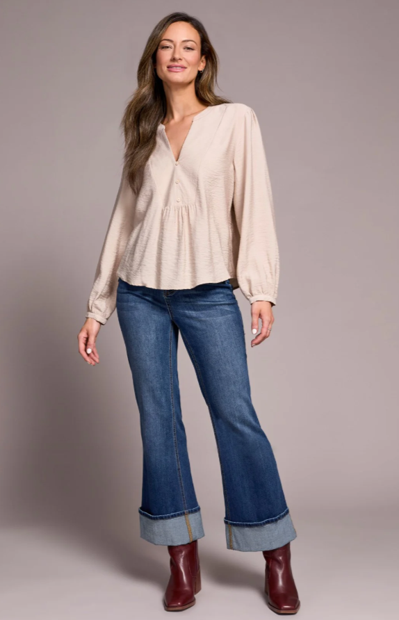 NOTCHED NECK BLOUSE