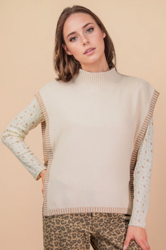 SIDE TIE SWEATER VEST