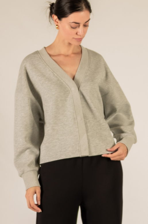 MODAL RIB OVERSIZED CARDIGAN