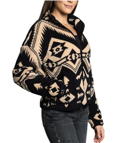 BLACK & CREAM AZTEC JACKET